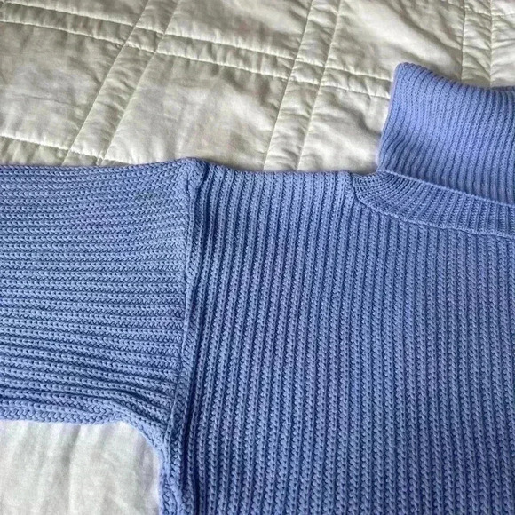 Vintage Milestone purple knit turtleneck sweater extra large - Picture 3 of 4